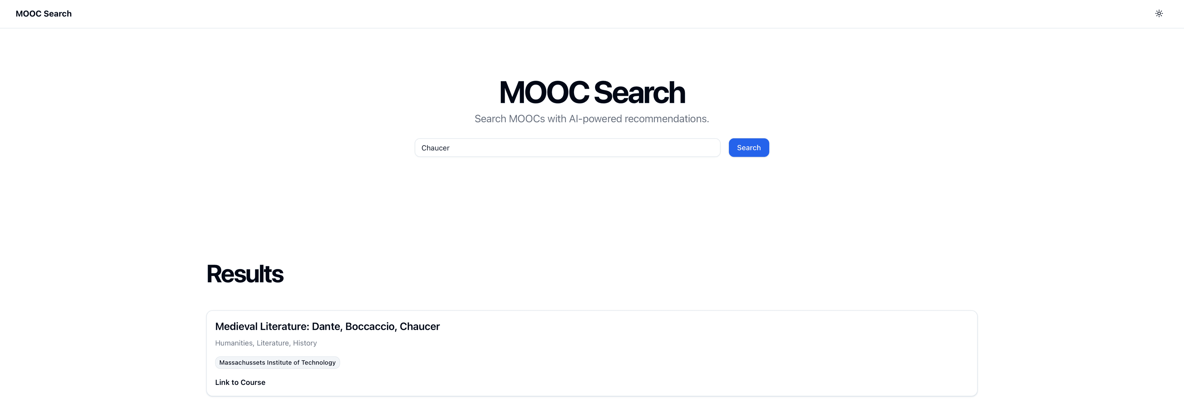 MOOC Search - Agentic Online Course Recommender