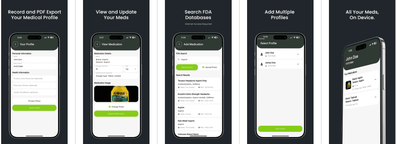 My Meds - Personal Meds List